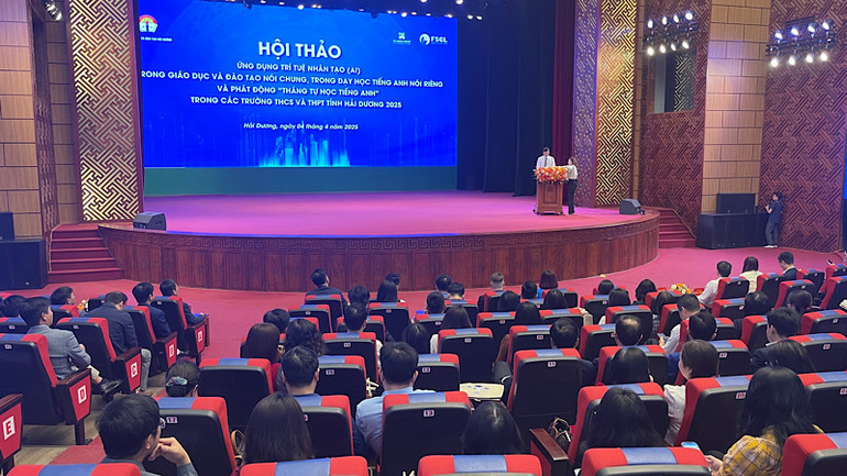 Hội thảo ứng dụng trí tuệ nhân tạo (AI) trong giáo dục và đào tạo tại Hải Dương.