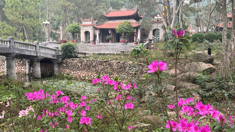 Cảnh sắc mùa xuân ở Côn Sơn.