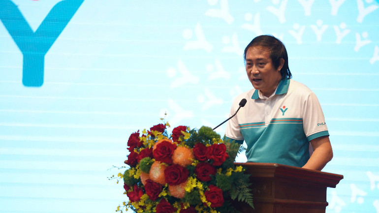 Ông Đoàn Quốc Quân, Phó Giám đốc Marketing PVFCCo phát biểu tại buổi lễ. Ông Đoàn Quốc Quân, Phó Giám đốc Marketing PVFCCo phát biểu tại buổi lễ.