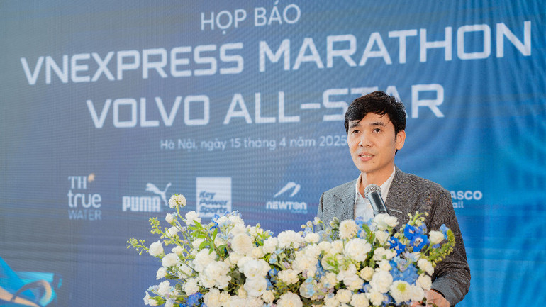 Tổng Giám đốc Volvo Car Việt Nam Nguyễn Anh Linh phát biểu tại buổi họp báo.