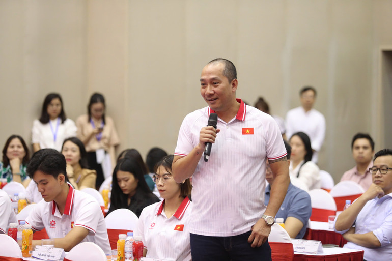 Huấn luyện viên Trưởng đội tuyển bóng chuyền nữ Việt Nam Nguyễn Tuấn Kiệt. (Ảnh: Tuấn Đoàn)