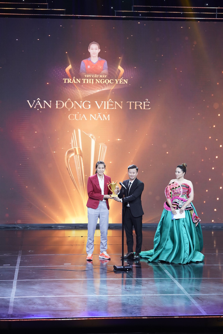 Vận động viên Trẻ của năm: Trần Thị Ngọc Yến (cầu mây)