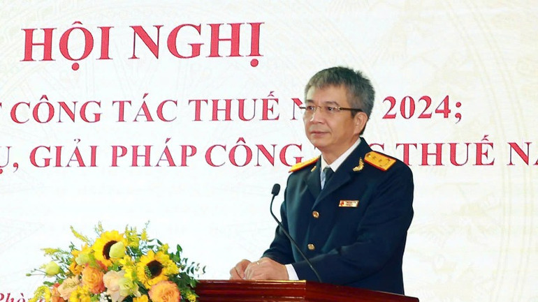 Tổng cục trưởng Mai Xuân Thành đánh giá cao nỗ lực hoàn thành xuất sắc nhiệm vụ của Cục Thuế thành phố Hải Phòng.