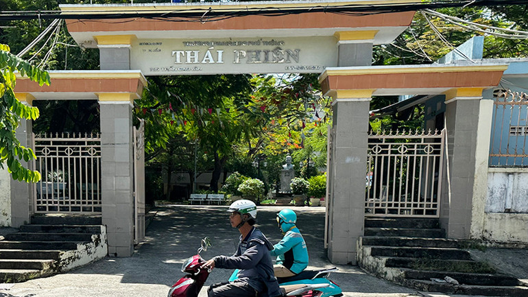 Nhiều khuất tất trong công tác quản lý thu chi tài chính tại Trường trung học phổ thông Thái Phiên, Đà Nẵng. (Ảnh: ANH ĐÀO)