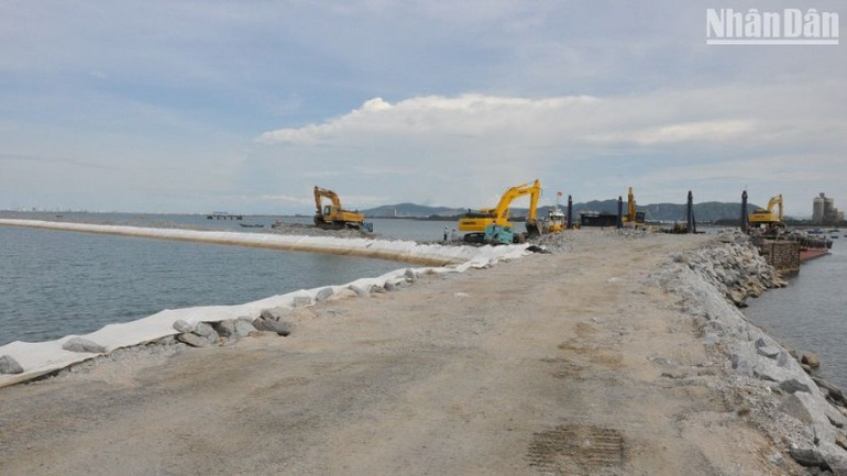 Dự án Cảng biển Liên Chiểu. (Ảnh: ANH ĐÀO)