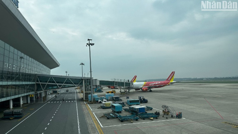 Một góc sân bay Quốc tế Đà Nẵng. (Ảnh: ANH ĐÀO)