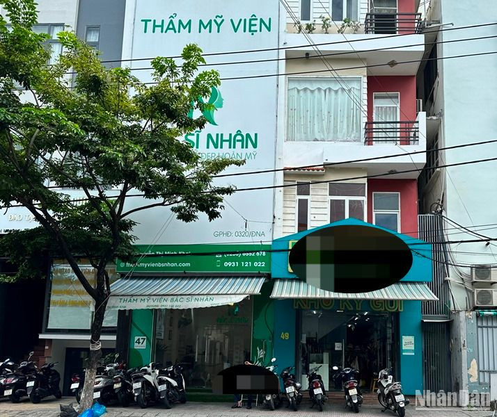 Thẩm mỹ viện bác sĩ Nhân (số 47 Nguyễn Thị Minh Khai, quận Hải Châu, thành phố Đà Nẵng). (Ảnh: ANH ĐÀO)