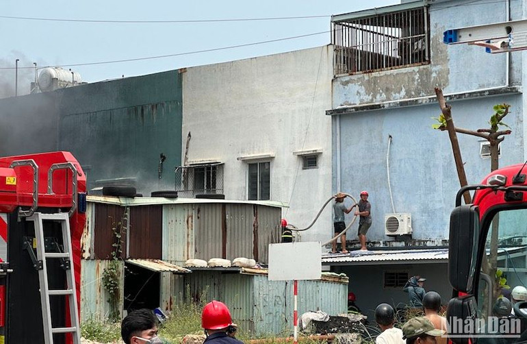 Tiếp cận phía sau nhà dân. (Ảnh: ANH ĐÀO)