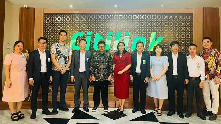 Thành phố Đà Nẵng cam kết trong thời gian đến, thành phố sẽ tiếp tục đẩy mạnh công tác truyền thông, quảng bá xúc tiến mở đường bay từ Indonesia-Đà Nẵng. (Ảnh Đoàn công tác cung cấp)