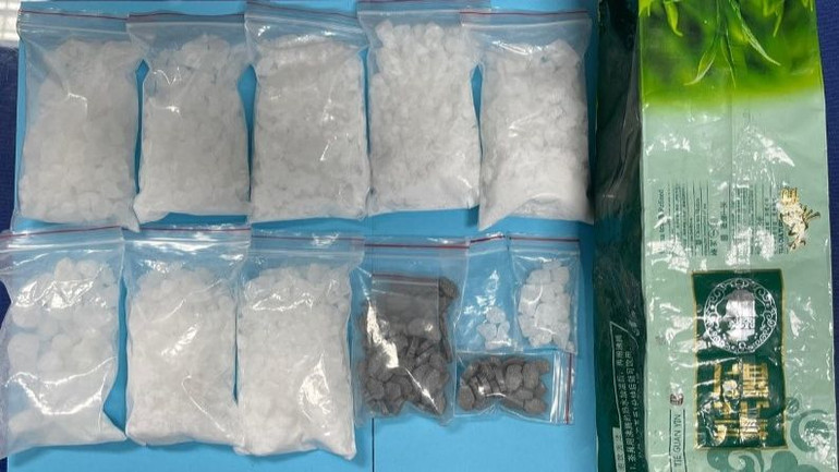 Tang vật thu giữ trong chuyên án. (Ảnh: Công an cung cấp)