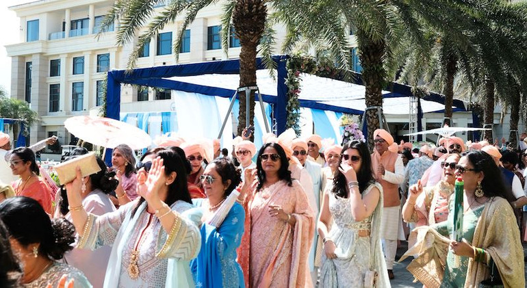 Đám cưới với gần 500 khách mời đến từ Ấn Độ. (Ảnh: Sở Du lịch cung cấp) Đám cưới với gần 500 khách mời đến từ Ấn Độ. (Ảnh: Sở Du lịch cung cấp)