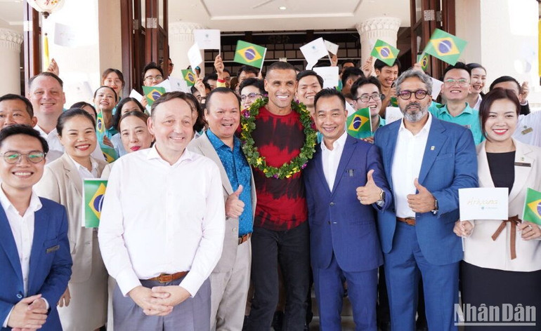 Lễ đón các ngôi sao này diễn ra tại Furama Resort Đà Nẵng. (Ảnh: ANH ĐÀO)