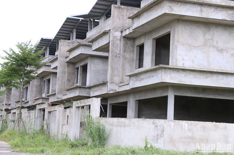 Hiện trạng dự án. (Ảnh: ANH ĐÀO) Hiện trạng dự án. (Ảnh: ANH ĐÀO)