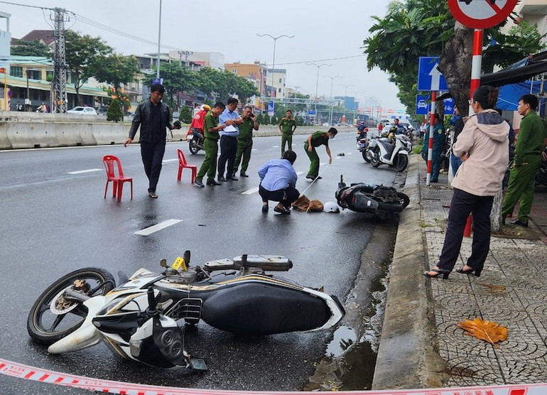 Hiện trường vụ án xảy ra chiều 22/11 khiến ông Thành tử vong.