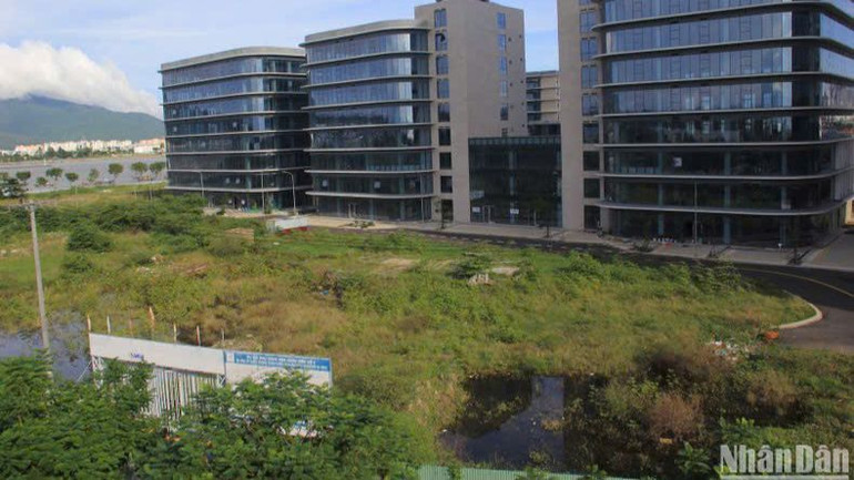 Một góc Dự án Khu Công viên Phần mềm số 2 gần 1.000 tỷ của Đà Nẵng. (Ảnh: ANH ĐÀO)