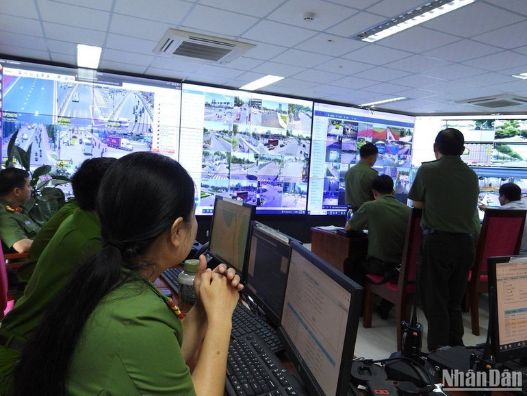 Công an TP Đà Nẵng bảo đảm cùng lúc nhiều nhiệm vụ trong suốt thời gian diễn ra các sự kiện lớn mang tầm quốc gia, quốc tế tại Đà Nẵng. (Ảnh: A.Đ)