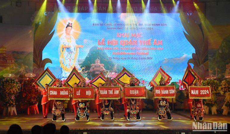 Khai mạc Lễ hội Quán Thế Âm Ngũ Hành Sơn năm 2024. (Ảnh: ANH ĐÀO)