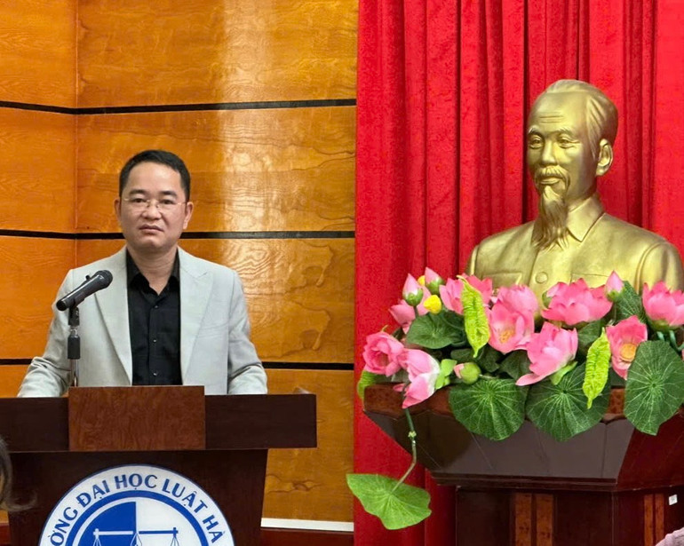 TS Vũ Hoài Nam, Tổng Biên tập Báo Pháp luật Việt Nam, Trưởng ban tổ chức hội thảo.