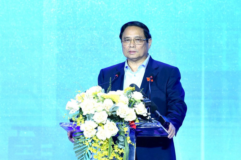 Thủ tướng Phạm Minh Chính phát biểu ý kiến tại hội nghị.