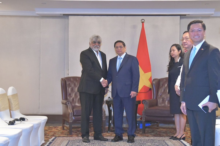 Thủ tướng Phạm Minh Chính tiếp ông Dharmesh Shah, Chủ tịch sáng lập Tập đoàn dược phẩm BDR.