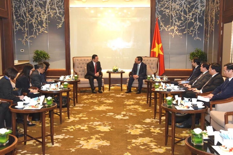 Quang cảnh buổi tiếp.