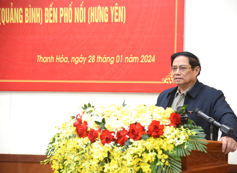 Thủ tướng Phạm Minh Chính phát biểu ý kiến kết luận Hội nghị.