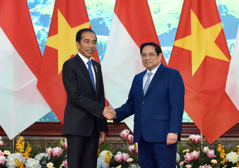 Thủ tướng Phạm Minh Chính và Tổng thống Cộng hòa Indonesia Joko Widodo.