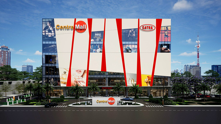 Hình phối cảnh Trung tâm Thương mại Satra Võ Văn Kiệt, một trong những công trình trọng điểm, đã được SATRA triển khai. (Ảnh: SATRA)