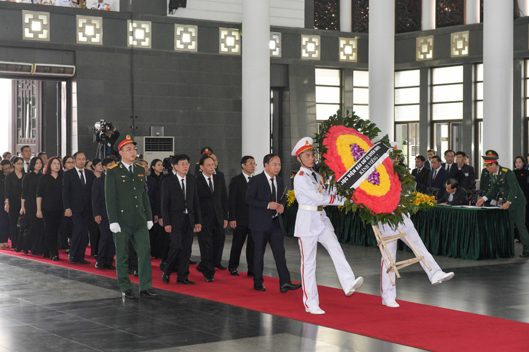 Toàn cảnh Lễ viếng Tổng Bí thư Nguyễn Phú Trọng: Trang nghiêm và xúc động ảnh 349