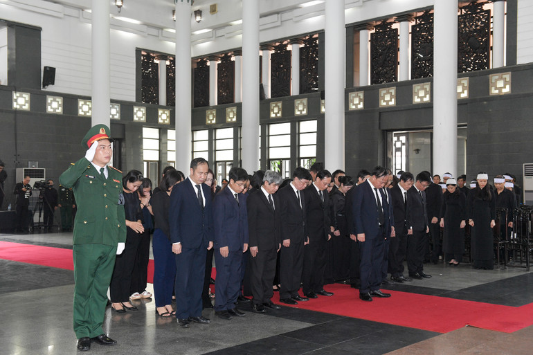 Toàn cảnh Lễ viếng Tổng Bí thư Nguyễn Phú Trọng: Trang nghiêm và xúc động ảnh 350