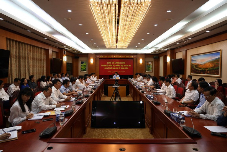 Quang cảnh buổi làm việc.