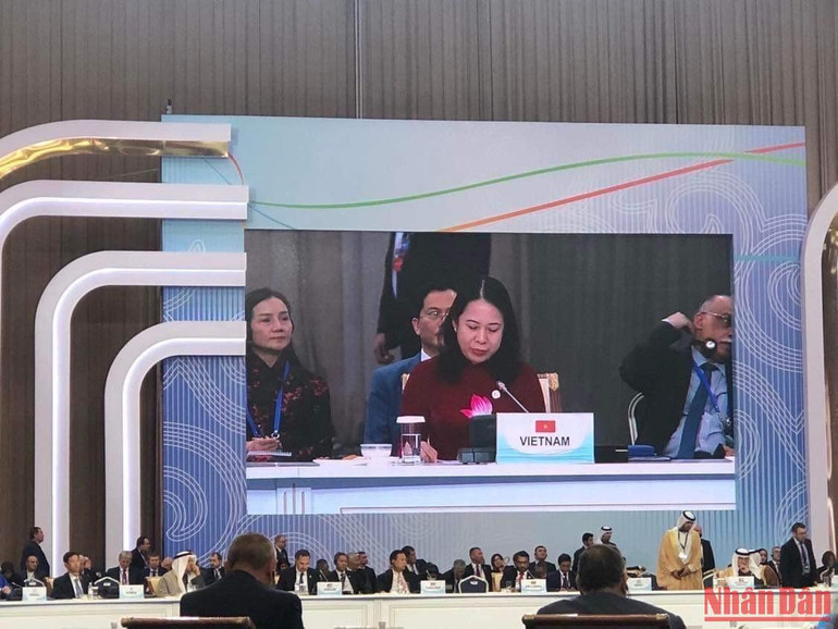 Phó Chủ tịch nước Võ Thị Ánh Xuân phát biểu tại hội nghị. Phó Chủ tịch nước Võ Thị Ánh Xuân phát biểu tại hội nghị.