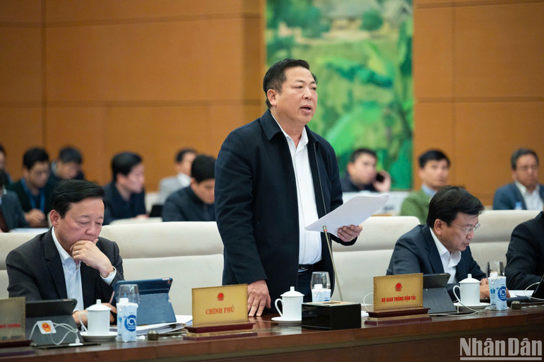 Bộ trưởng Giao thông vận tải Trần Hồng Minh. (Ảnh: DUY LINH)