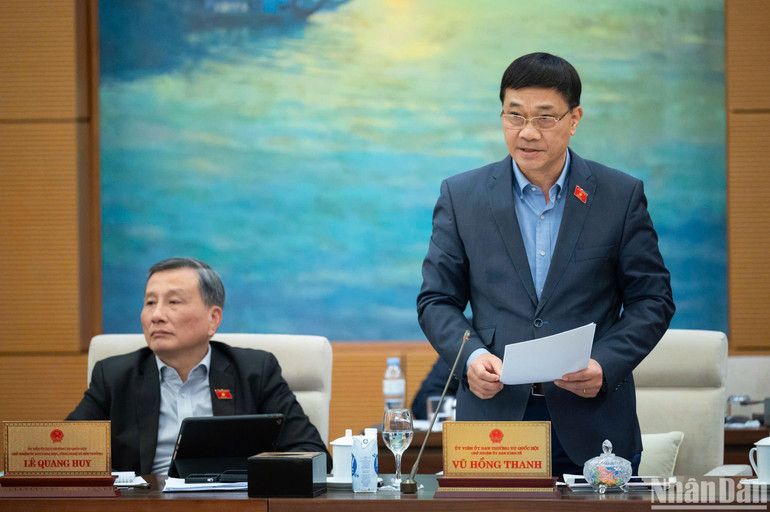 Chủ nhiệm Ủy ban Kinh tế Vũ Hồng Thanh. (Ảnh: DUY LINH)