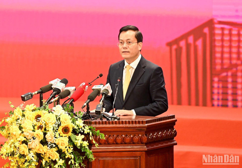 Thứ trưởng Ngoại giao Hà Kim Ngọc nhấn mạnh vai trò của ngoại giao văn hóa trong bối cảnh hiện nay. (Ảnh: DUY LINH)