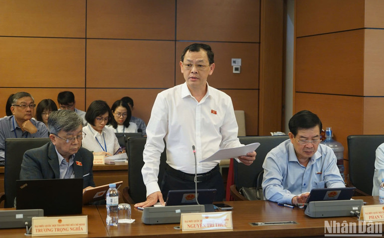 Đại biểu Nguyễn Trí Thức (đoàn TP Hồ Chí Minh). (Ảnh: VT)