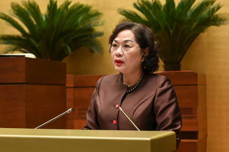 Thống đốc Ngân hàng Nhà nước Việt Nam Nguyễn Thị Hồng. (Ảnh: BÙI GIANG)