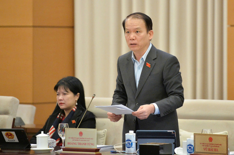 Chủ nhiệm Ủy ban Pháp luật của Quốc hội Hoàng Thanh Tùng. (Ảnh: DUY LINH)