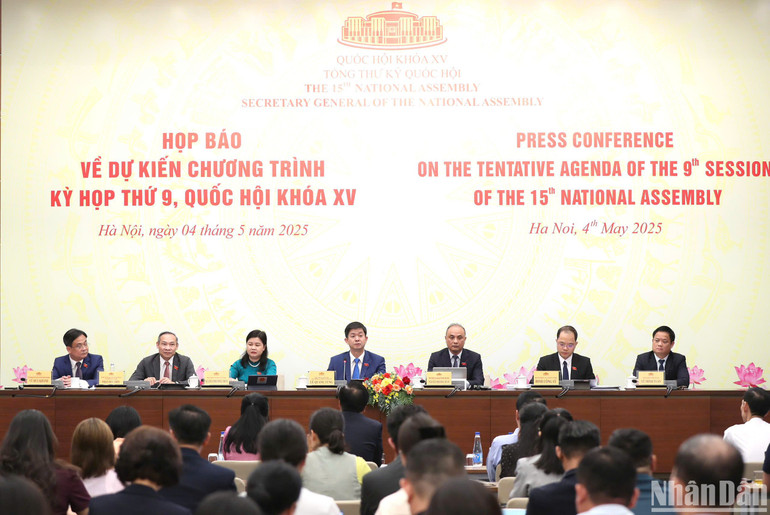 Toàn cảnh họp báo. (Ảnh: DUY LINH)