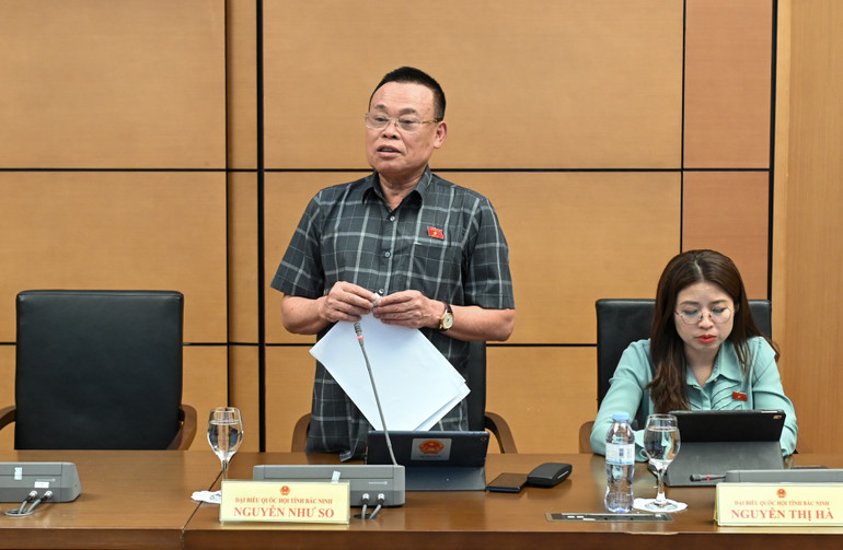 Đại biểu Nguyễn Như So (đoàn Bắc Ninh). (Ảnh: BÙI GIANG)