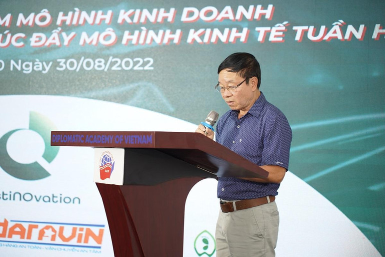 Ông Ngô Tiến Lợi - đại diện nhà tài trợ USAID phát biểu. (Ảnh: BTC)