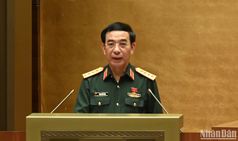 Bộ trưởng Quốc phòng Phan Văn Giang. (Ảnh: BÙI GIANG)