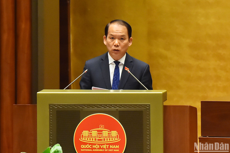 Chủ nhiệm Ủy ban Pháp luật Hoàng Thanh Tùng. (Ảnh: THỦY NGUYÊN)