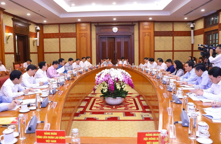 Quang cảnh cuộc giao ban công tác quý III/2022. (Ảnh: TTXVN)