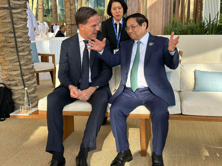 Thủ tướng Phạm Minh Chính và Thủ tướng Hà Lan Mark Rutte.