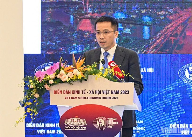 Theo Phó Tổng Thư ký VCCI Đậu Anh Tuấn, chất lượng hạ tầng là thách thức lớn và lâu dài mà các doanh nghiệp Việt Nam đang phải đối mặt. (Ảnh: DUY LINH)