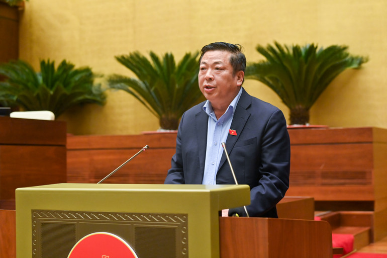 Bộ trưởng Giao thông vận tải Trần Hồng Minh. (Ảnh: DUY LINH)