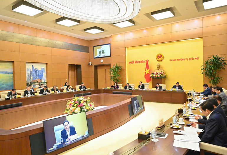 Toàn cảnh phiên họp. (Ảnh: DUY LINH)