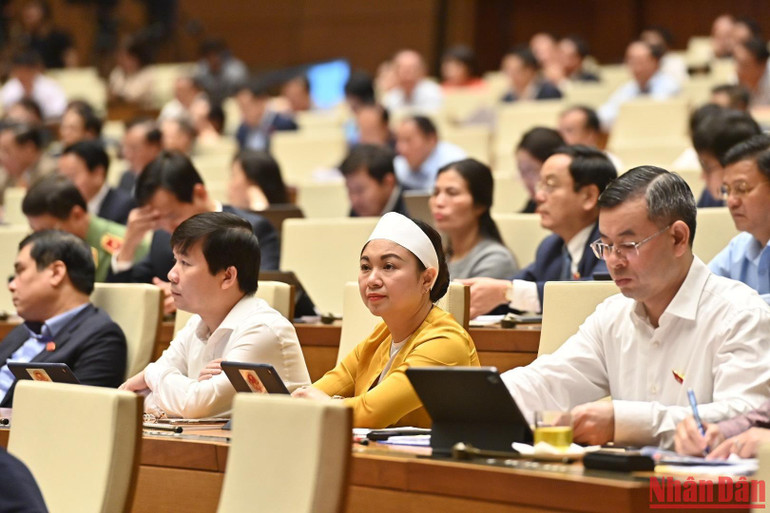Các đại biểu Quốc hội tham dự phiên họp. Ảnh: ĐĂNG KHOA Các đại biểu Quốc hội tham dự phiên họp. Ảnh: ĐĂNG KHOA