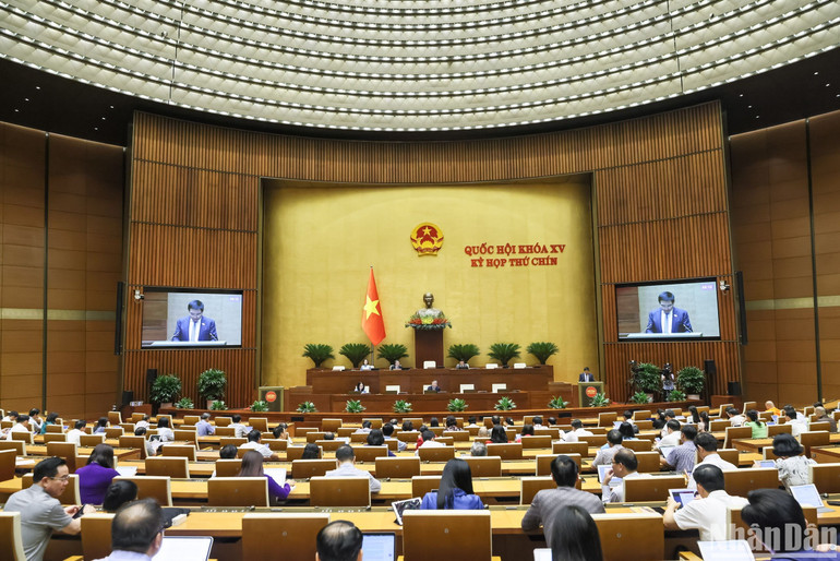 Quang cảnh phiên họp ở hội trường chiều 16/5. (Ảnh: DUY LINH) Quang cảnh phiên họp ở hội trường chiều 16/5. (Ảnh: DUY LINH)